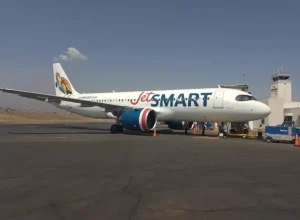 Aeronave A320 da JetSMART (Foto: Divulgação)