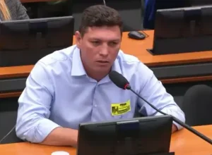 Janderson Maçanero, o Patrola, durante a primeira Reunião das Frentes Parlamentares do Caminhoneiro Autônomo e das Cooperativas de Transporte Rodoviário de Cargas