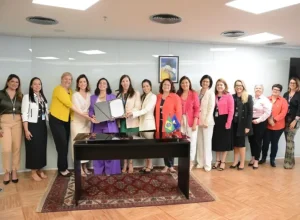 Representantes da CAIXA, do Tesouro Nacional e do INSPER