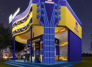 Estande Gerdau preparado para o The Town 2023 - créditos Gerdau