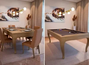 Mesa de bilhar Florença será um dos destaques da Bilhart´s na Feistock