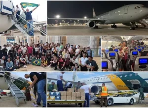 Resgate, acolhimento, ajuda humanitária: um resumo da Operação Voltando em Paz. Fotos: FAB / GOV . BR