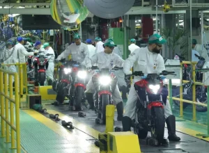 Produção de motocicletas em Manaus (AM)