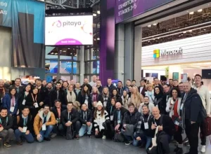 Grupo de empresários paranaense na NRF, nos Estados Unidos, com apoio do Sebrae/PR e da Fecomércio PR (Foto: Divulgação)