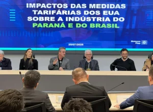 Coodenador do Conselho Temático de Negócios Internacionais da Fiep, Paulo Roberto Pupo liderou a comitiva industrial (Foto: Henrick Loyola)