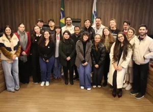 Estudantes de 26 cursos de comunicação reunidos na Assembleia Legislativa
foto Orlando Kissner-alep