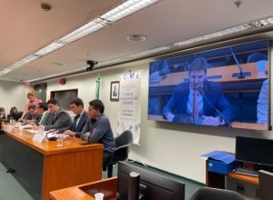 Divulgação ABFS Rafael Marcondes, presidente ABFS, durante o 1º Fórum Legislativo do Esporte