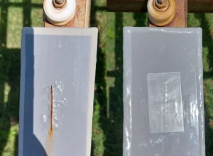 Divulgação adesivo anti-corrosivo feito 100% de garrafa pet