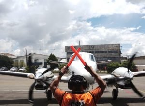 aeroporto joaçaba manobra aeronave