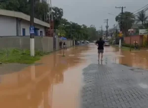 são sebastião ruas inundadas